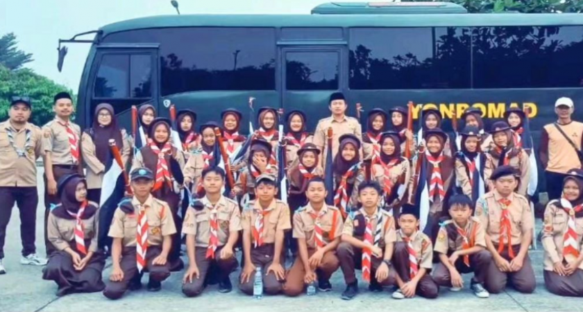 MTs Negeri 4 Bogor Turut Meramaikan Gebyar HUT Pramuka di Stadion Pakansari Kab. Bogor