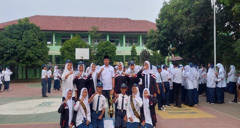 Paskibra MTs N 4 Bogor Raih Juara Madya I LKBB Rajawali Season I