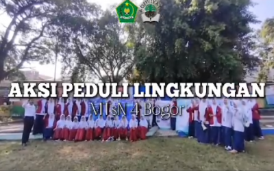 Aksi Peduli Lingkungan MTsN 4 Bogor di Lingkungan Masyarakat